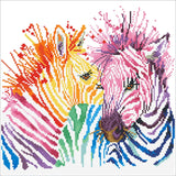 Diamond Dotz Rainbow Zebras