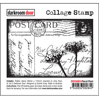 Collage Stamp - Floral Post