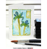 Collage Stamp - Inky Irises