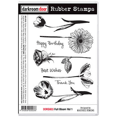 Stamp set, full bloom volume 1 by darkroom door, 175 x 115mm