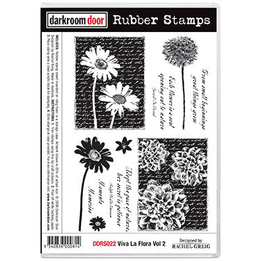 stamp set, viva la flora volume 2 by darkroom door, 175 x 115mm