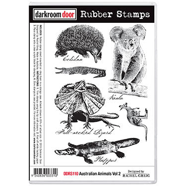 stamp set, australian animals volume 2 by darkroom door, 175 x 115mm