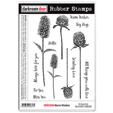 stamp set, warm wishes by darkroom door, 175 x 115mm