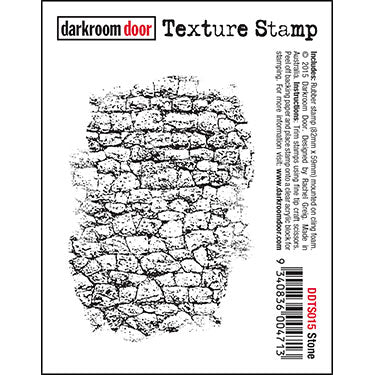 stone texture stamp, darkroom door, 82 x 59mm