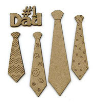 Chipboard / Dad Tie Pack