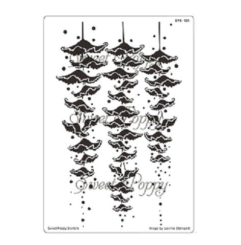 Sweet Poppy Stencil / Fairy Bells Back Plate