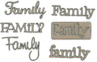 Chipboard /  Family Words