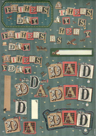 Anita's 3D Foiled Decoupage - For Dad