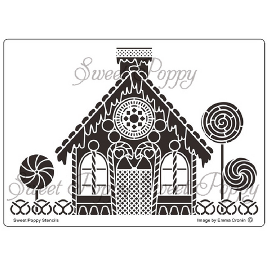 Sweet Poppy Stencil / Gingerbread House