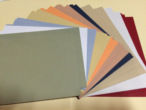 Budget A5 card pack 50 piece/assorted colours