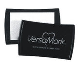 versamark ink pad, great for embossing and perfect pearls, use on light card stock to show watermark effect 