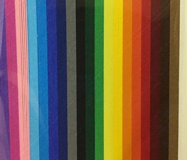 12 x 12 Rainbow Mix 270gsm - 25 Pack