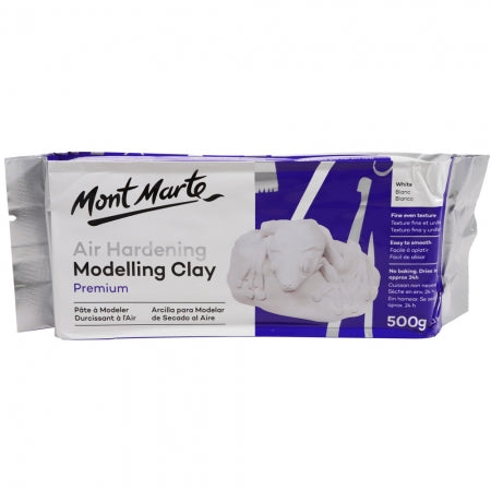 air hardening modelling clay, white 500gm