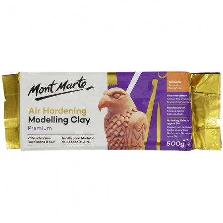 air hardening modelling clay, terra, 500gm