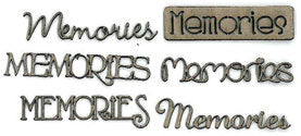 Chipboard /  Memories Words