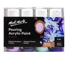 Premium Pouring Acrylic Paint 60ml 4pce set - Ethereal