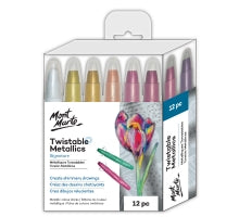 Twistable Metallics Gel Sticks, Set of 12