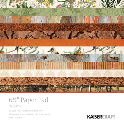 Kaisercraft 6.5 x 6.5 / Open Road Paper Pack