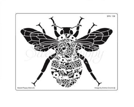 Sweet Poppy Stencil / Queen Bee