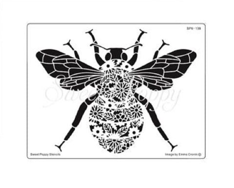 Sweet Poppy Stencil / Queen Bee