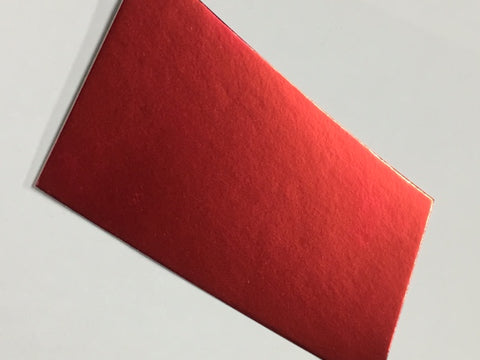 A5 Mirror Board Card Red 10 Pack