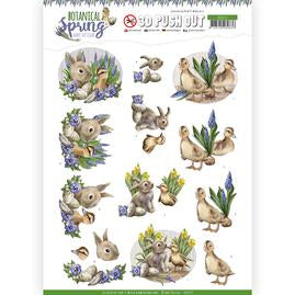 3D Diecut Sheet - Amy Design / Best Friends Bunny & Duckling