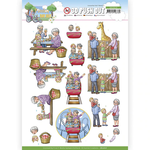 3D Diecut Sheet - Find It Trading / Funky Day Out / Zoo