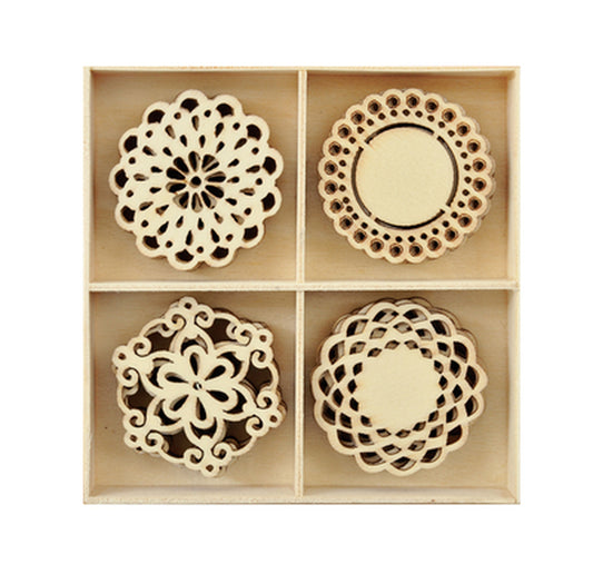 Wooden Flourish Pack / Doilies