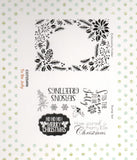 Couture Creations/ 5x7 Embossing Folder & Stamp Set / Let Every Day Be Christmas Collections / To Be Jolly