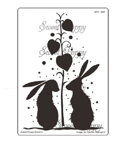 Sweet Poppy Stencil / Shower of Love