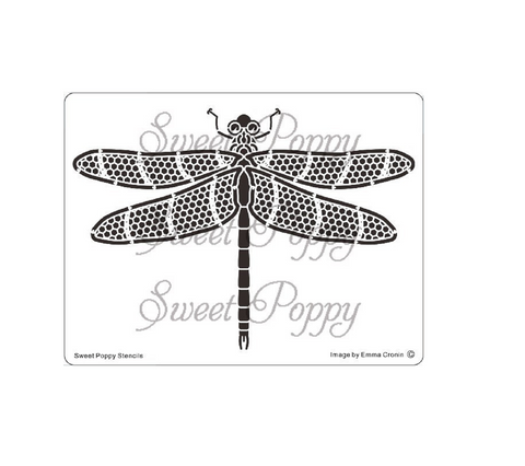 Sweet Poppy Stencil / Steampunk Dragonfly