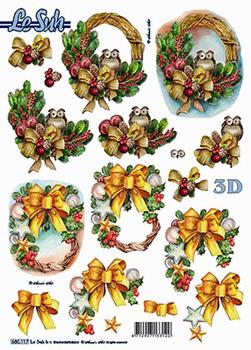 Le Suh 3D sheet - Christmas Wreath