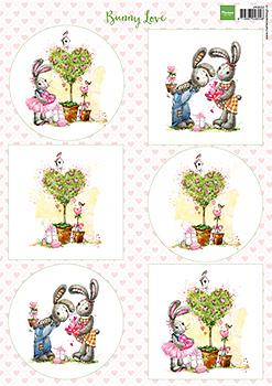 Marianne Design - Topper Sheet, Bunny Love #1