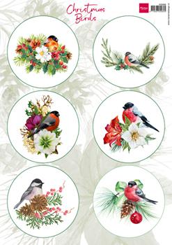 Marianne Design - Topper sheet, Christmas Birds 1