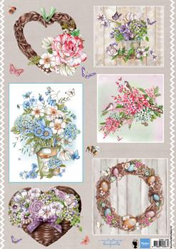 Marianne Design - Topper sheet, Country Flowers 2