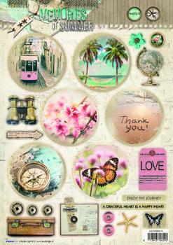 Die Cut Topper sheet, Memories of Summer