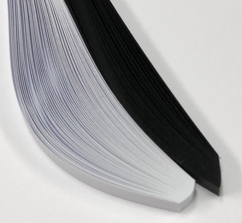 Quilling Strips 1.5mm Black & White