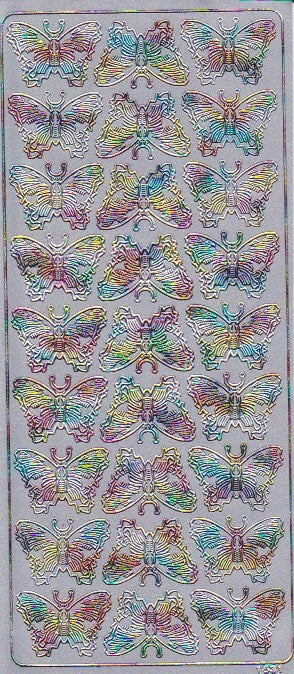 Butterflies, rainbow