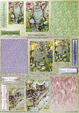 Dufex Crafts die cut sheet - Toppers and Borders - Cats