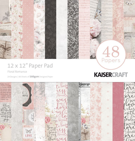 Kaisercraft 12 x 12 / Floral Romance Paper Pad