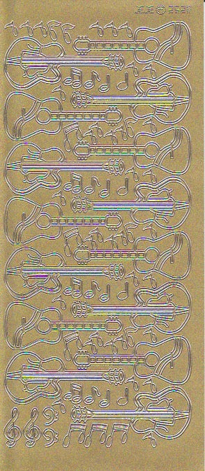 Guitars, gold