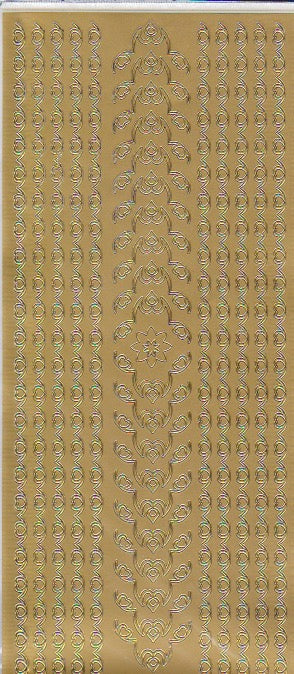 Hearts Border, gold