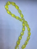 10mm x 15mm Teardrop Faceted Luster Finish / Sunshine Yellow