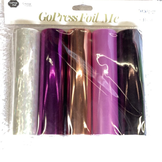 Mixed 5 pack foils / each roll 12.5cm x 5m