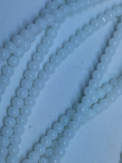 4mm Glass Strand / Opaque White