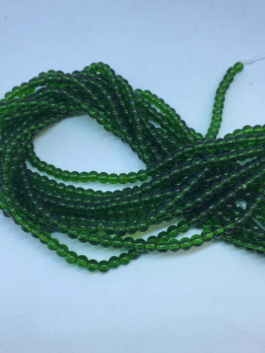 4mm Glass Strand / Green