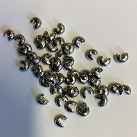 304 stainless crimp cover 5mm, 50 pieces