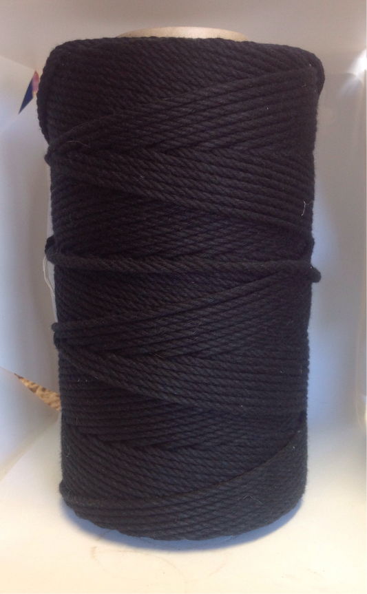 Cotton Rope 4.5mm - 1kg Black