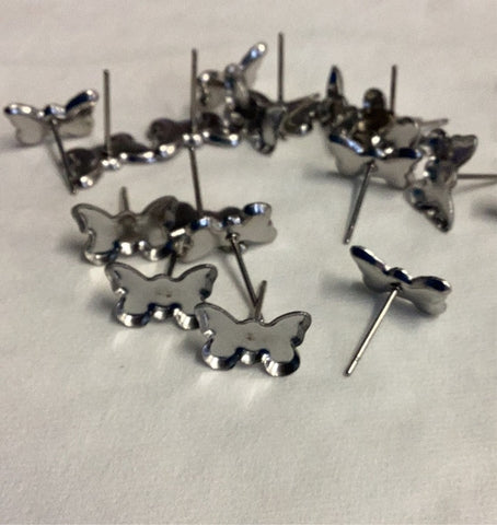 Stainless Steel Bezel Earrings / Various Designs