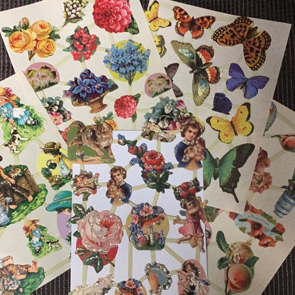 Victorian diecut sheets / 5 sheets per pack